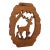 Wood Carved Reindeer Wall Hanging For Sale