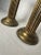Vintage Hollywood Regency Column Brass Pillar Candle Holders, a Pair For Sale - Image 12 of 12
