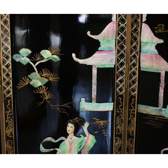 Chinese Soapstone Folding Screen Room Divider, 1920s For Sale - Image 12 of 18