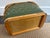 Mid 20th Century Hawkeye Green and Tan Woven Picnic Hamper by Burlington Basket Co. For Sale - Image 13 of 13