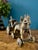 Antique Cast Metal Temple Toy , Early 20th Century Horse & Carriage Sculpture For Sale In New York - Image 6 of 17