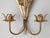Vintage Polished Brass Wheat Candle Sconce For Sale - Image 4 of 7