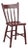 Vintage Dutch Farmers Side Chair in Burgundy Wood For Sale