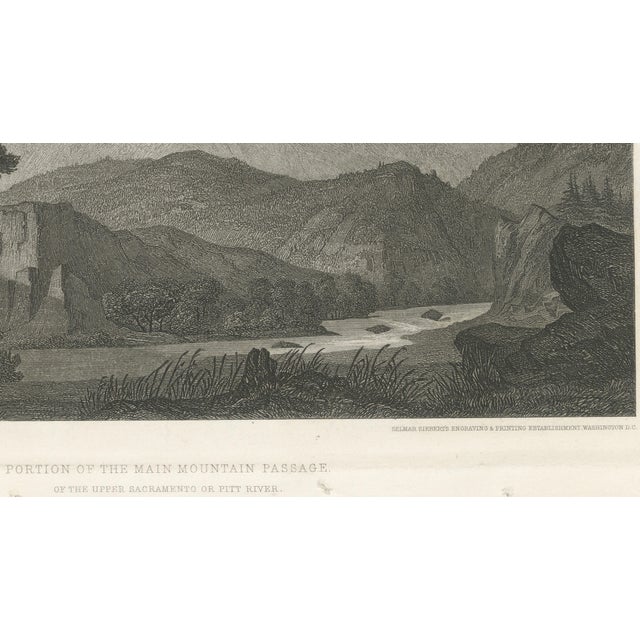 Mid 19th Century Mt Shasta & Sacramento River View, 1861, Paper For Sale - Image 5 of 9