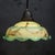 French Green Clichy Marble Patern Glass Pendant Lamp, 1920s, Set of 2 For Sale - Image 4 of 9