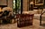 A striking Brazilian modern magazine rack crafted entirely in richly figured rosewood, distinguished by its sculptural...