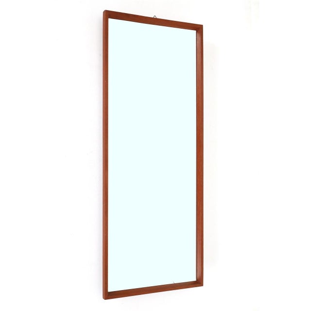 Mid-Century Modern Mid-Century Modern Danish Teak Mirror, 1960s For Sale - Image 3 of 9