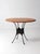 Mid-Century Leather and Iron Round Dining Table For Sale - Image 10 of 16