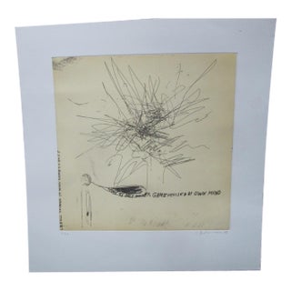 Chris Johanson Signed Aquatint Print Perceptions #3 Game Devised by Own Mind For Sale