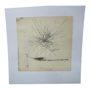 Chris Johanson Signed Aquatint Print Perceptions #3 Game Devised by Own Mind