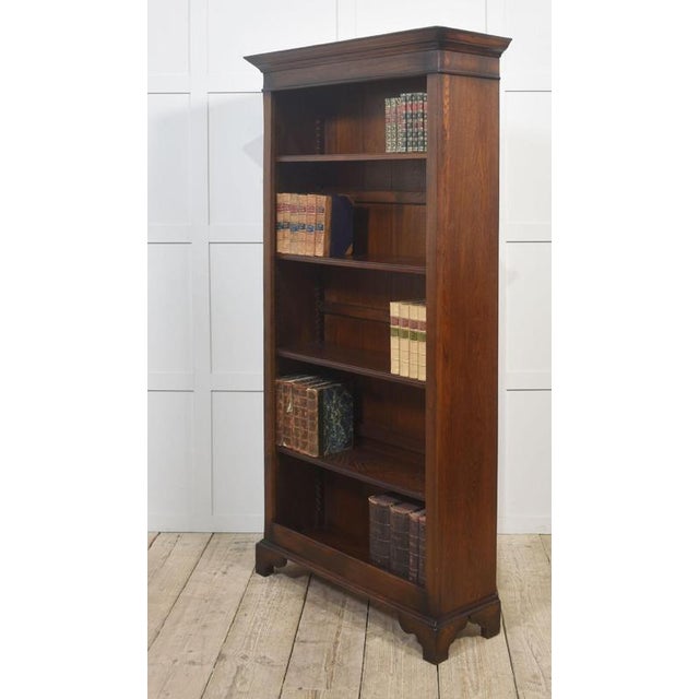 Oak Open Bookcase, 1890s For Sale - Image 6 of 8