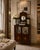Antique Edwardian Satinwood Inlaid Mahogany Display Cabinet with Mirror Back, 1900 For Sale - Image 11 of 12