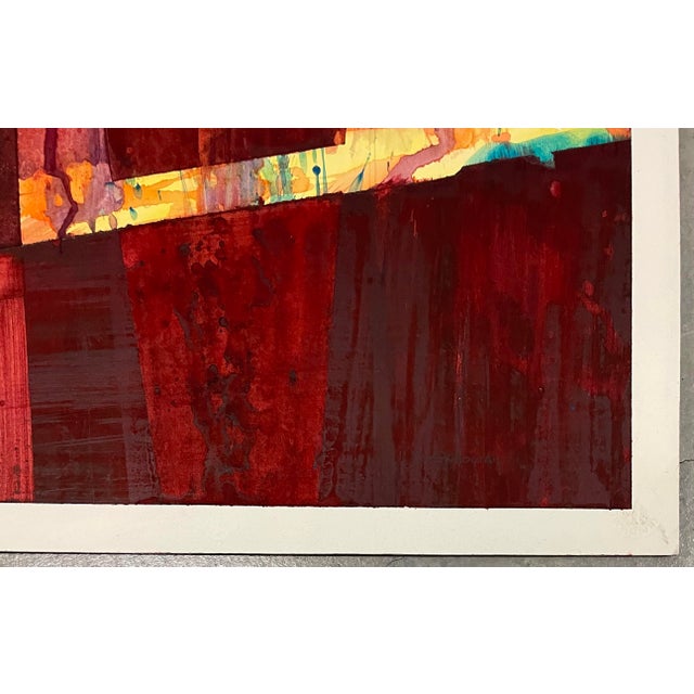1980s Dot Galloway Modern Acrylic Painting For Sale - Image 4 of 7