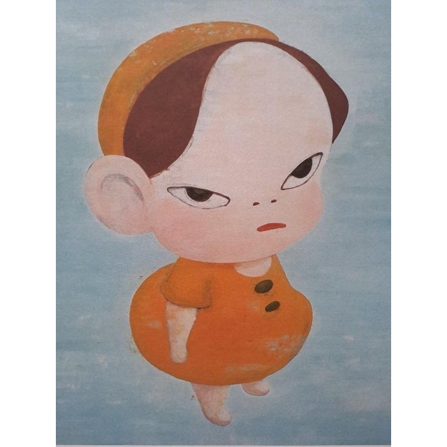 After Nara Yoshitomo, Yellow in Blue, 1990s, Limited Edition Lithograph For Sale - Image 4 of 7