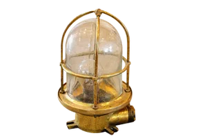 Bronze Armored Ceiling Lamp, 1958