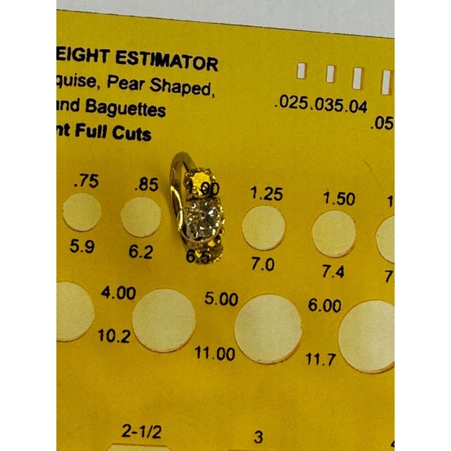 Exquisite 18ct White Gold Trilogy Diamond Engagement Ring – 2ct, British Vintage Original For Sale - Image 16 of 18