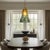 Glass Large Art Glass Fazzoletto Green Amber Cherub Pendant Light For Sale - Image 7 of 18