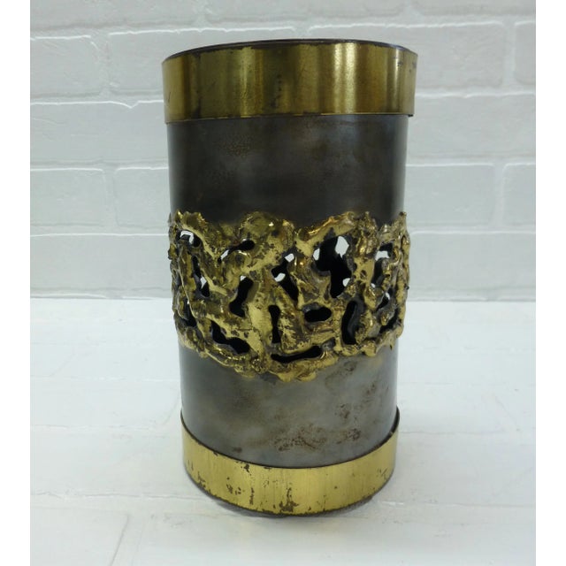 Mid 20th Century Vintage Brutalist Wine Bottle Holder For Sale - Image 5 of 10