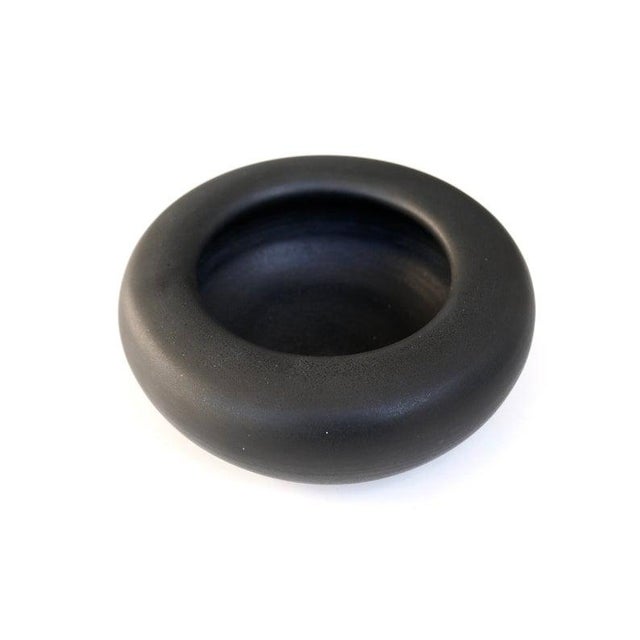 Beautiful black bowl by Antonio Lampecco, 1970s.