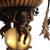 Vintage French Louis XIV Style Figural Cherub Gilt & Ebonized Chandelier C1940 For Sale - Image 9 of 18