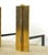 Mid-Century Modern Pair of Mid Century Modernist Polished Brass Fireplace Andirons For Sale - Image 3 of 9