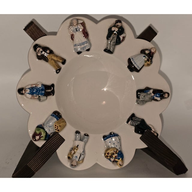 Keramos Vienna Figural Bowl by Anton Kliber – Mid-Century Austrian Folk Art For Sale - Image 12 of 12