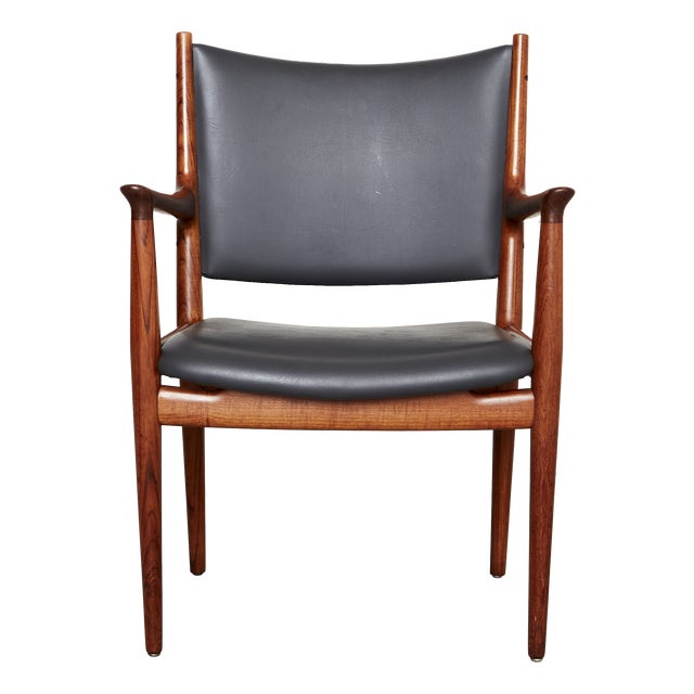 JH-513 Armchair by Hans J. Wegner for Johannes Hansen, 1960s For Sale