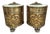 Pair of Louis XVI Style Bronze Demilune Cabinets, 20th Century For Sale
