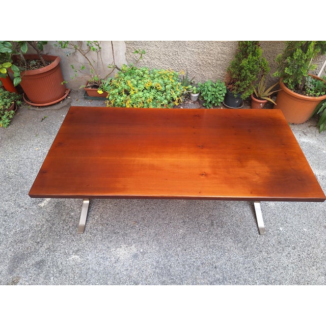 Vintage Desk Table in Wood and Chromed Metal by Gianno Moscatelli for Formanova, 1960s For Sale - Image 10 of 16