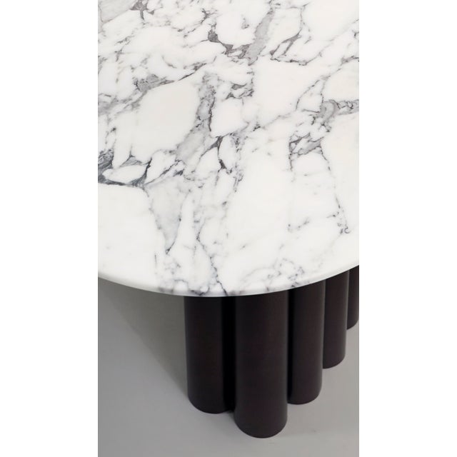 Early 21st Century Cantus Sculptural Dining Table in Arabescato Marble by Nicola DI Froscia For Sale - Image 5 of 8