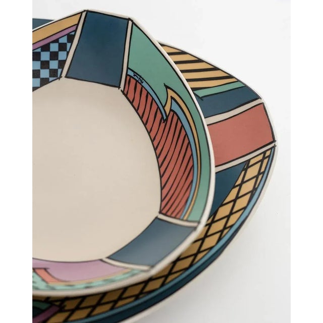 Postmodern Postmodern Tableware by Dorothy Hefner for Rosenthal Studio Line, 1980s, Set of 6 For Sale - Image 3 of 9