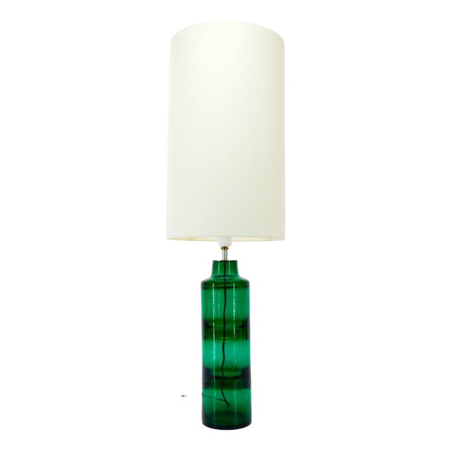 H.500 Lamp in Green Blown Glass by Severin Brørby Hadeland Glassverk & Høvik Verk, Norway, 1967 For Sale