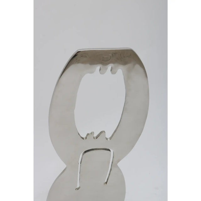 1970s Jack Schuyler Abstract Sculpture Polished Steel For Sale - Image 10 of 13