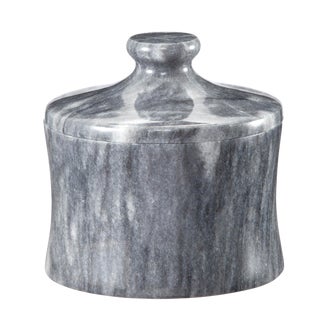 Gray Marble Canister For Sale