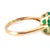 Gold Ladies 14k Yellow Gold 4.36ctw Gia Colombian Green Emerald Cocktail Ring, Size 9 For Sale - Image 8 of 10