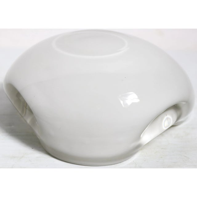 Mid Century Art Glass Bowl Made in Murano Italy For Sale - Image 9 of 12