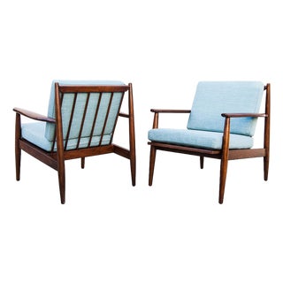 Restored 1960s Mid Century Modern Lounge Chairs by Baumritter For Sale