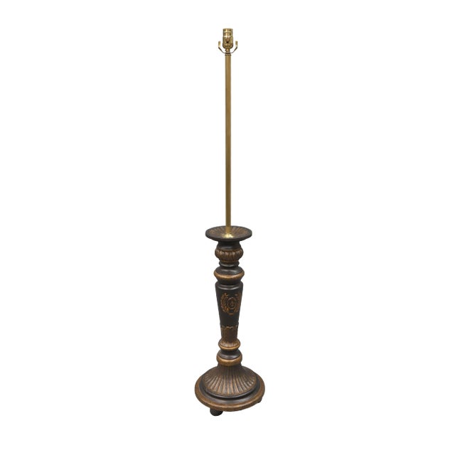 Mid 20th Century Vintage Floor Lamp in Bronze Color For Sale