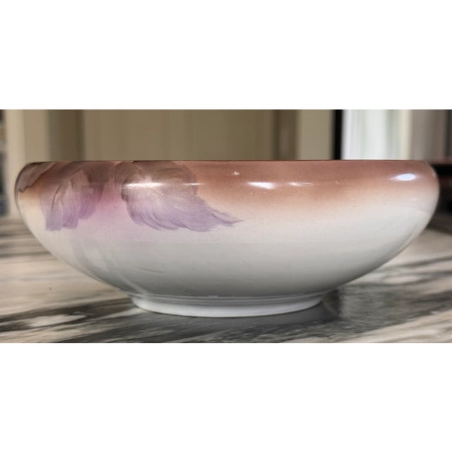 1930's Noritake Morimura Japan Chestnut Motif Hand Painted Decorative Bowl For Sale - Image 13 of 15