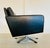 Vintage Danish Black Leather Swivel Chair by Georg Thams For Sale - Image 10 of 18