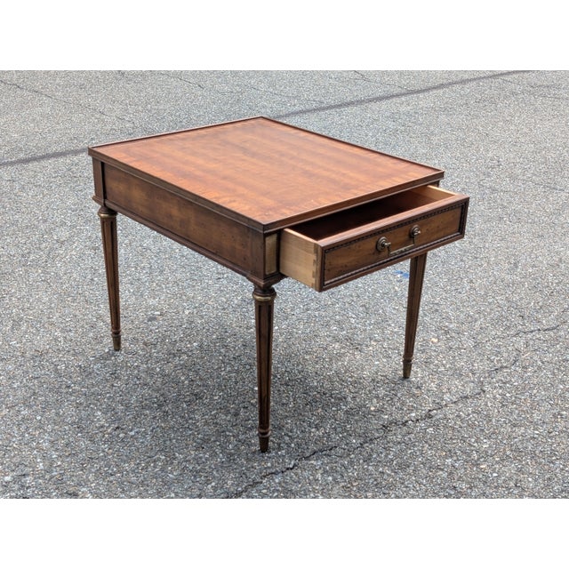 Mid 20th Century Vintage Heritage Single Drawer End Table For Sale - Image 5 of 11