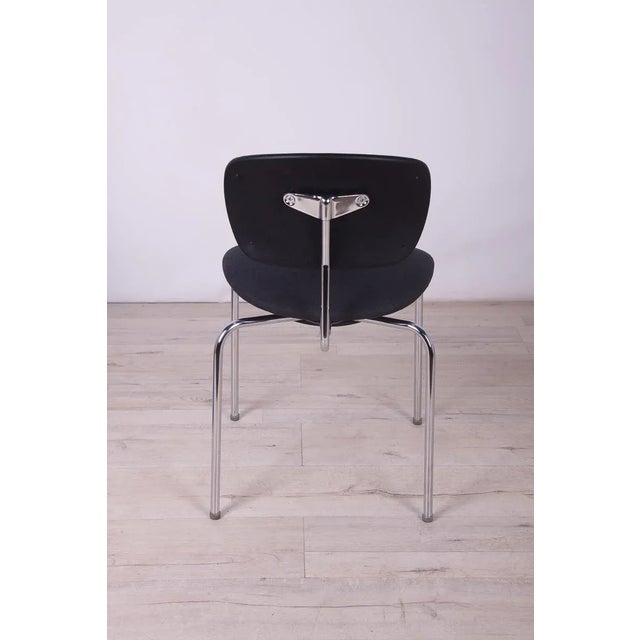 Black Mid-Century SE68 Side Chair by Egon Eiermann for Wilde & Spieth For Sale - Image 8 of 14