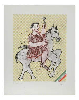 Enrico Baj, Caius Julius Caesar Octivanius Augustus, 1972