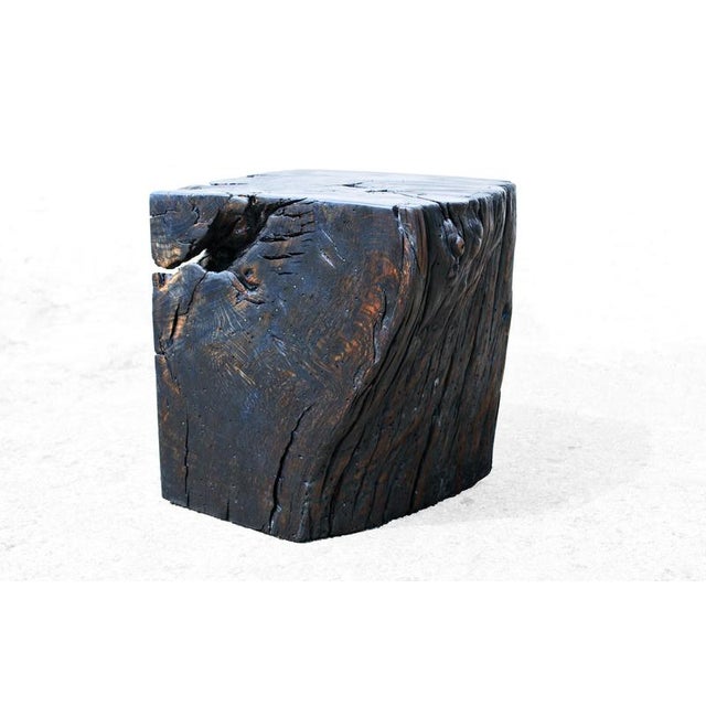 W2376 unique stool in oxidized oak by jörg pietschmann dimensions: d 29 x w 29 x h 38 cm. Materials: oak, oxidized. In...