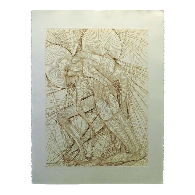 Guillaume Azoulay Compagnon Des Mauvais Original Etching From 1983 Make Offer For Sale