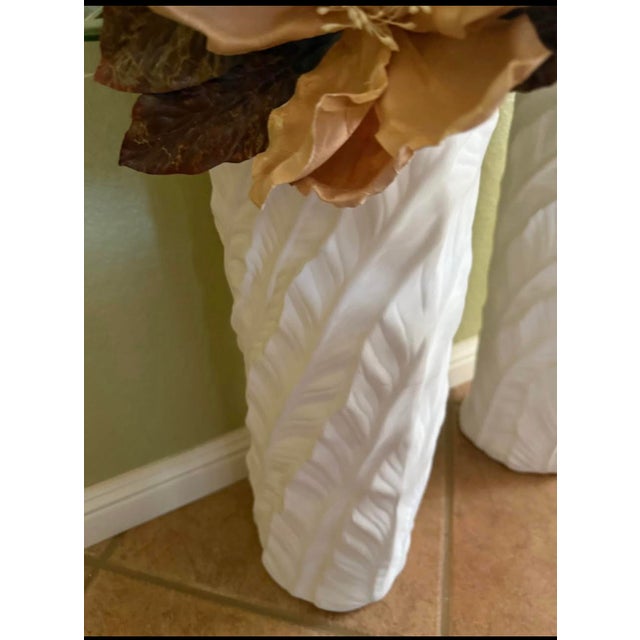 These ceramic vases are from the 80s, there's no makers Mark or manufacturer listed on them. They are in excellent shape,...