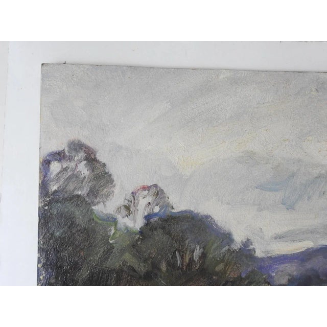 Mid 20th Century Impressionist River Landscape Painting For Sale - Image 4 of 7