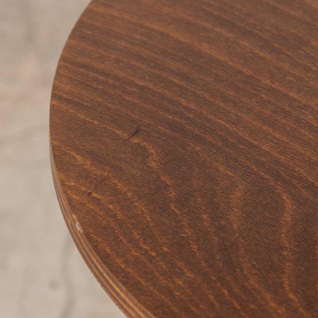 Wood 1940s Petite French Wood Side Table by Charles Dudouyt For Sale - Image 7 of 9