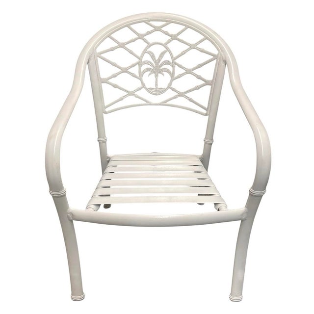 Bring a classic touch of resort-style elegance to your patio, sunroom, or poolside space with this vintage pair of Palm...