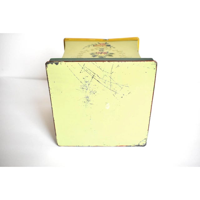 Vintage Hand-Painted Tole Cachepot For Sale - Image 9 of 10